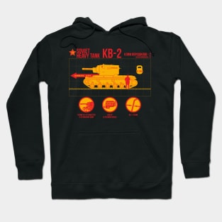 Infographics Soviet tank KV-2 Hoodie